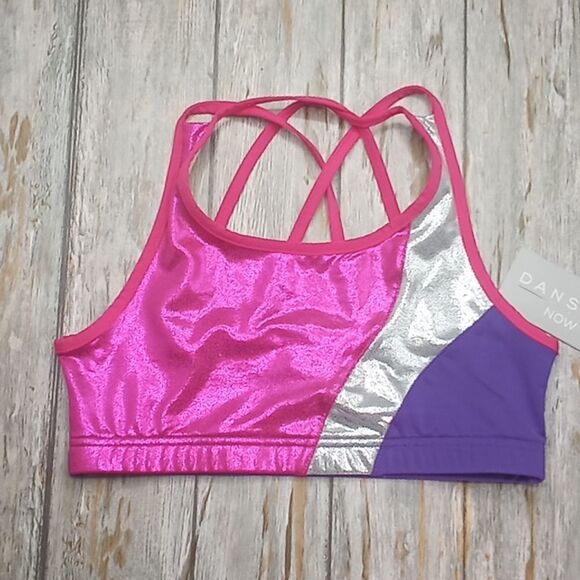 Girls Dance Gymnast Gymnastics Top Size L (10-12) - Picture 1 of 4